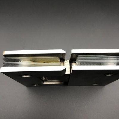 Hinges de ducha de acabado de aleación de zinc para instalaciones de pantallas de ducha de Foshan