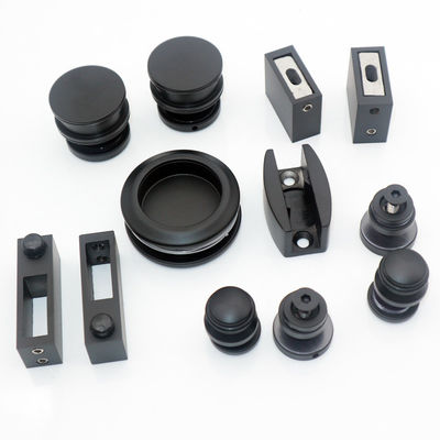 Puertas corredizas de vidrio sin marco Kit de hardware con puertas corredizas de estilo cerrado suave y recto