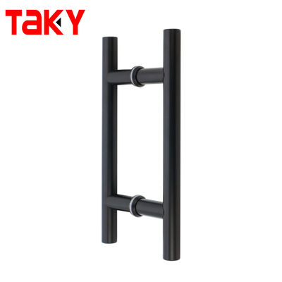 0.5mm espesor Matt Negro interior manijas de puerta de vidrio para gabinete de la sala de ducha