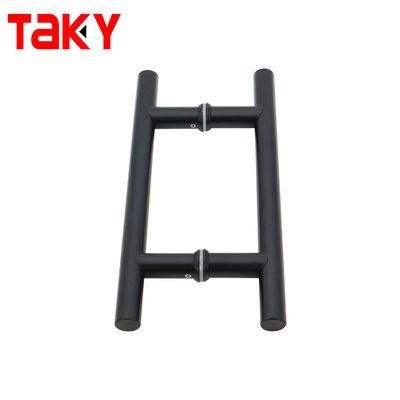 0.5mm espesor Matt Negro interior manijas de puerta de vidrio para gabinete de la sala de ducha