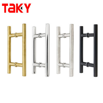 0.5mm espesor Matt Negro interior manijas de puerta de vidrio para gabinete de la sala de ducha