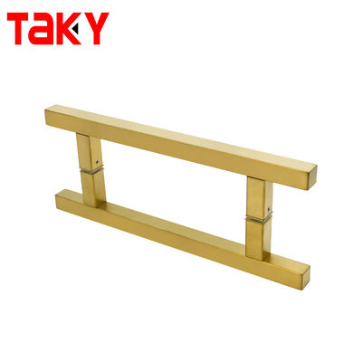 11 pulgadas Puxadores para Porta de Vidros Acero inoxidable Brushed Oro Puerta Tirar mango