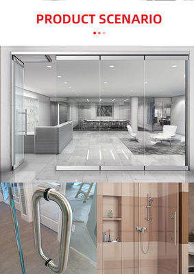 Hotel Baño Ducha Puerta de vidrio Pull Manilla de acero inoxidable 304 Puerta de vidrio