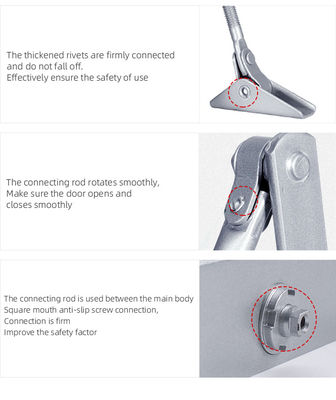 Puerta corredera automática de aleación de aluminio más cerrada para el rango de temperatura -40 grados-80 grados