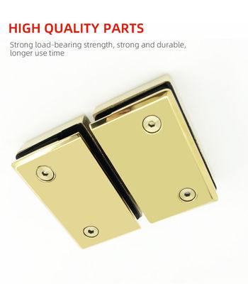 Diseño moderno 180 grados de latón o acero inoxidable de vidrio Hardware Baño Puerta Ducha Elevación de bisagra