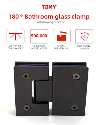 180 grados de aleación de vidrio a vidrio de baño bisagra de ducha para 8-12mm de vidrio estilo de diseño moderno