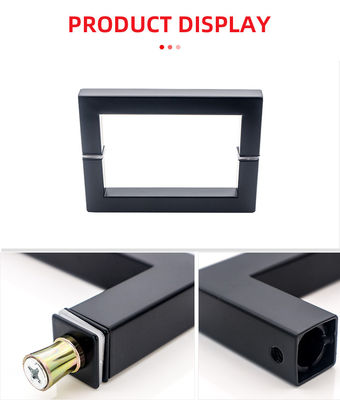 Moderno 8 pulgadas 200mm H manija de la puerta de la ducha para puerta de vidrio en SS304 acabado polaco