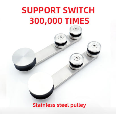 Cuarto de ducha corredera Accesorios de puertas de vidrio Sistema de hardware Encuadrado en plata/negro/oro