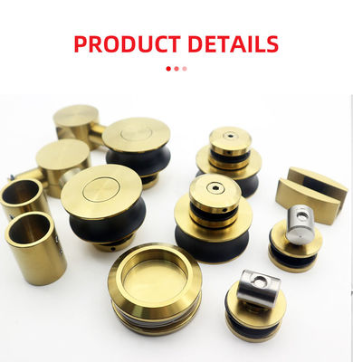 Mejorar su baño con el color dorado sin marco de la puerta corredera de la ducha accesorios de hardware