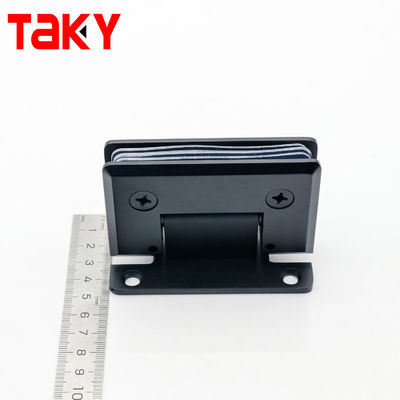 China Wholesale Matt Negro 90 grados de pared a vidrio 10 mm de ducha de cristal bisagra de la puerta