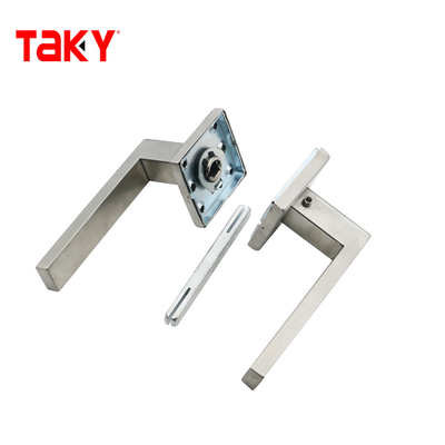 Manija de puerta de vidrio de ducha de acero inoxidable personalizada, diseño moderno