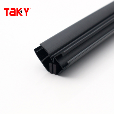 Tira de sellado para puerta de ducha de PVC transparente para fondo, 8-10 mm, resistente a la intemperie