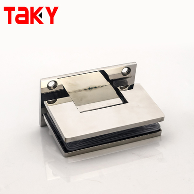 Bisagra para puerta de ducha sin marco para vidrio de 8-12 mm, montaje en pared a 90 grados