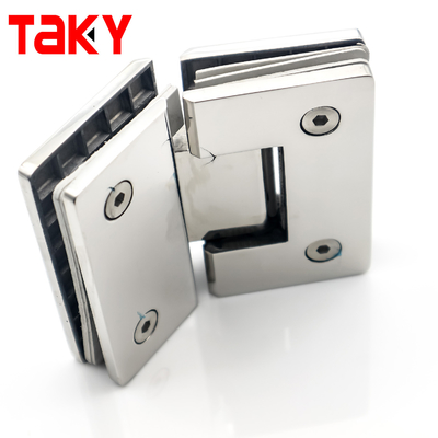 Puerta de ducha 135 grados cuadrados de pantalla de vidrio bisagra bisagra de cierre automático