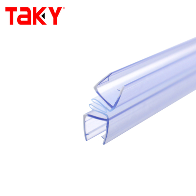 Tiras de sellado impermeables para puerta de vidrio con tiras de PVC de estilo moderno para cuarto de ducha