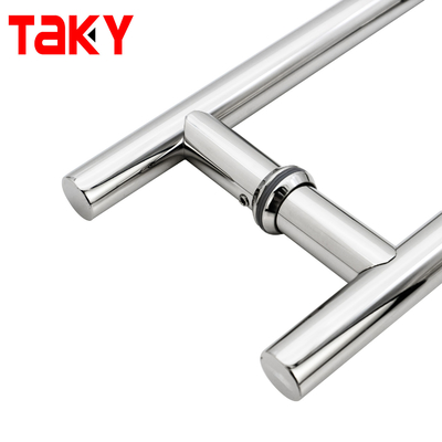 Tubo redondo de servicio pesado H Forma H Doble Push Push Glass Manja de vidrio