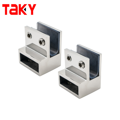 Conector de hardware para mampara de ducha de baño con montaje en pared en forma de F