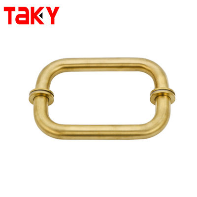 Manija de la puerta corredera de vidrio de venta caliente acero inoxidable 304 ducha ducha manija de puerta de oro