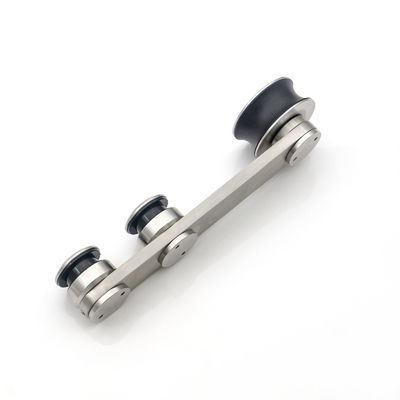 Stainless Steel Frameless Shower Sliding Door System Hotel Glass Barn Door Hardware Fitting Sliding Door Kit