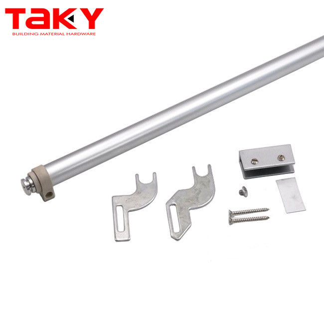 Cerradora de puertas de cristal automática neumática de cierre automático de plata para puertas deslizantes 30-80 kg