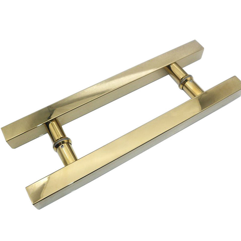 Agregue un toque de oro a su baño con manijas de puertas de cristal de ducha de acero inoxidable