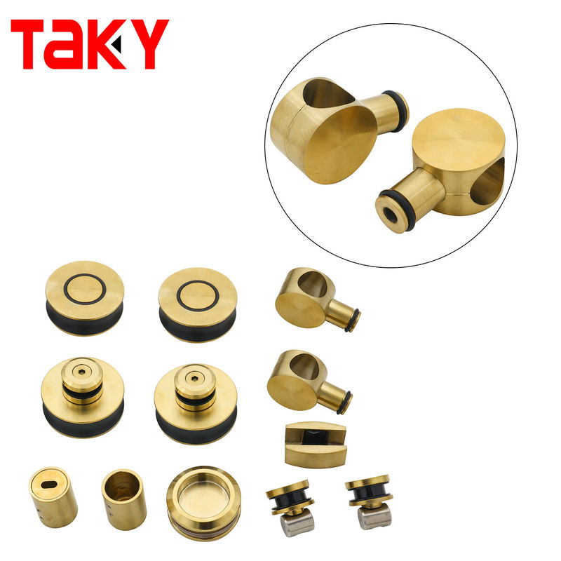 Sistema de puertas correderas sin marco anti-bronce para acabado de vidrio seguro de 8-12 mm de espesor