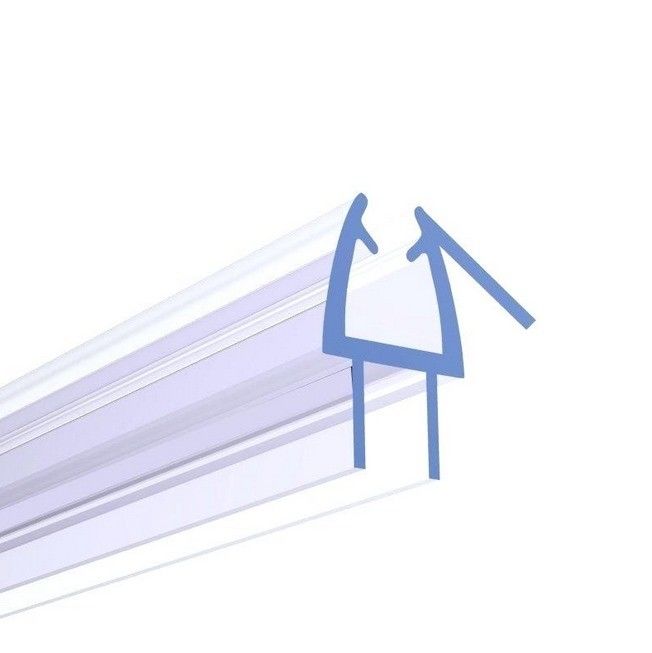 Diseño moderno 8-12mm PVC transparente selladores de agua tira para la pantalla de ducha Función de elevación larga