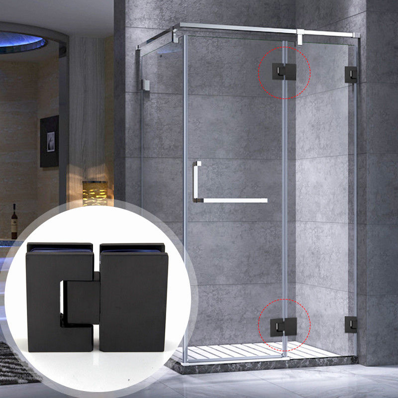 Mejore su experiencia de ducha con el acero satinado de 180 grados de cristal a bisagra de la puerta de vidrio