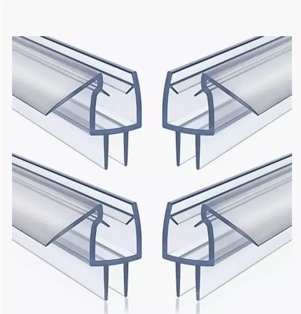 Función de elevación larga PVC de plástico de la puerta de la ducha del fondo de la correa de sellado para baños modernos