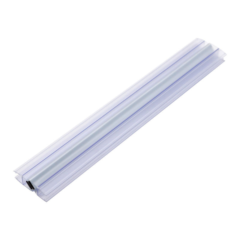 Banda de sellado impermeable de PVC magnético sin marco para puerta corredera de ducha de vidrio de 6mm 8mm 10mm