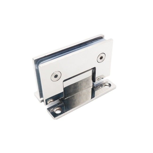 90 grados de vidrio a la pared Bañera de la puerta de la ducha en acero satinado Hardware para la ducha del baño
