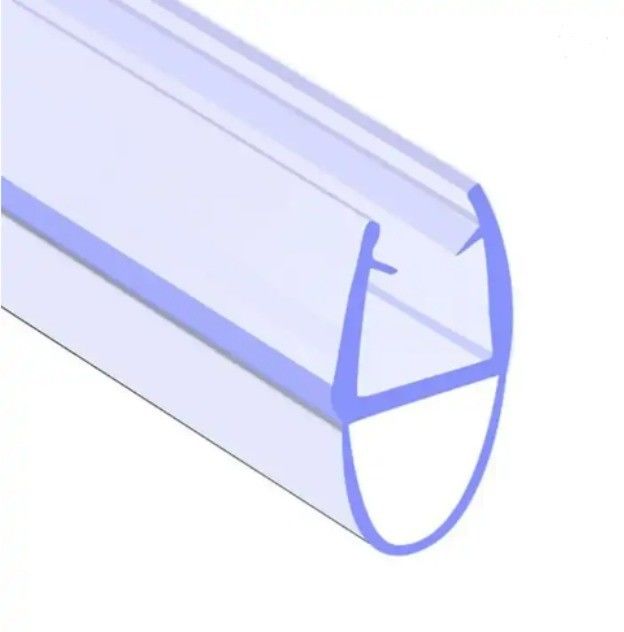 6-12 mm de cristal transparente puerta de ducha barrido tiras a prueba de agua con función de elevación larga