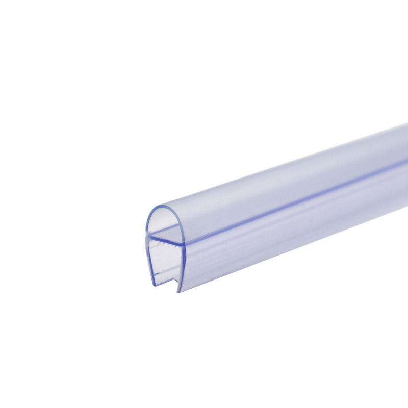 Pvc impermeable de forma D de vidrio de la puerta de la ducha correa de sellado para más de 1200 mm tamaño de la puerta