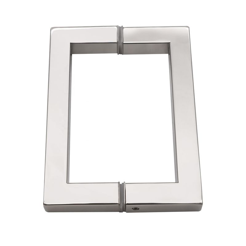 Diseño moderno de puertas de cristal inoxidable de mano para el edificio de atrás a atrás estándar interno
