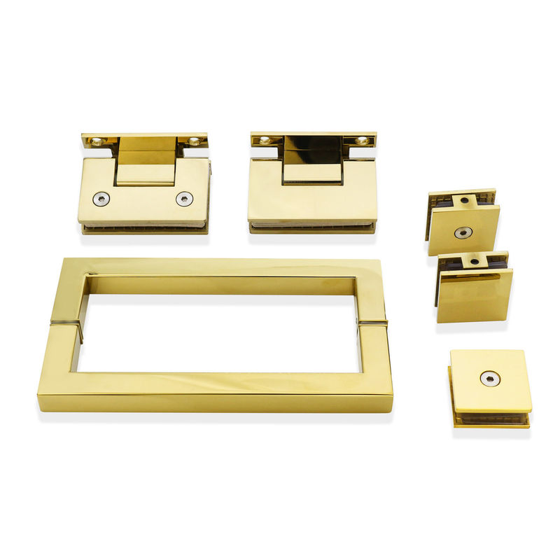 Kit de ducha de acero inoxidable de diseño moderno con accesorios de hardware de oro