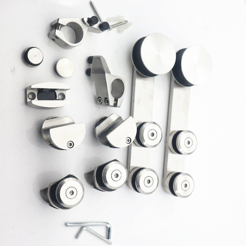 Tablero de vidrio de 12 mm Taky Sistema de baño redondo Hardware Puerta corredera de vidrio Accesorio Kit de gabinete de ducha