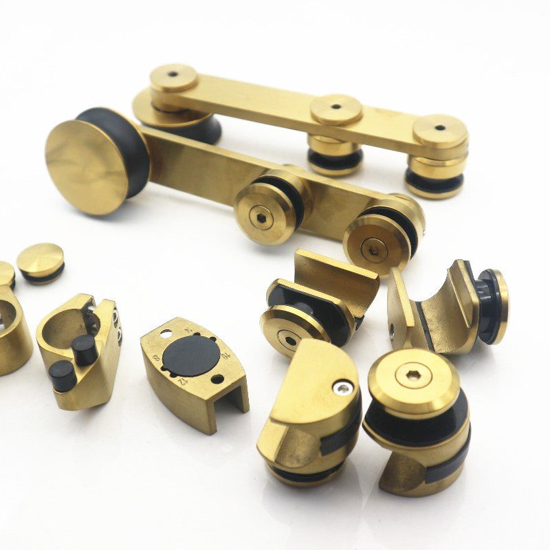 80-120 kg Accesorios de puertas corredizas de vidrio de carga Perfecto para la renovación del baño