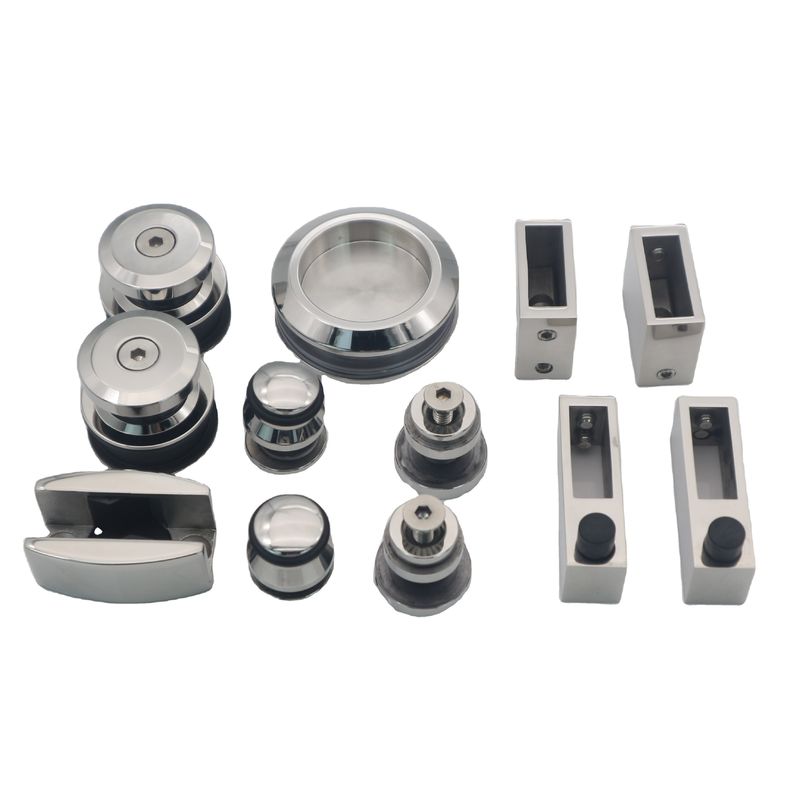 Kit de puertas dobles de 6 pies con puerta de ducha corredera moderna y ajuste de hardware ss304 resistente