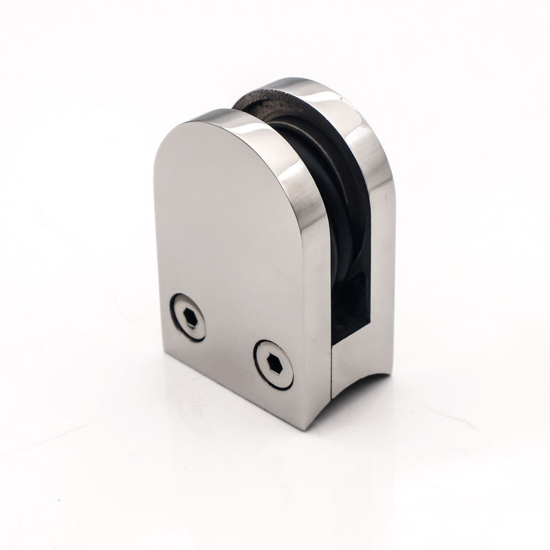 Acero inoxidable montaje de pared baño ducha de vidrio pinza de esquina cuadrada pinza de trabajo pesado