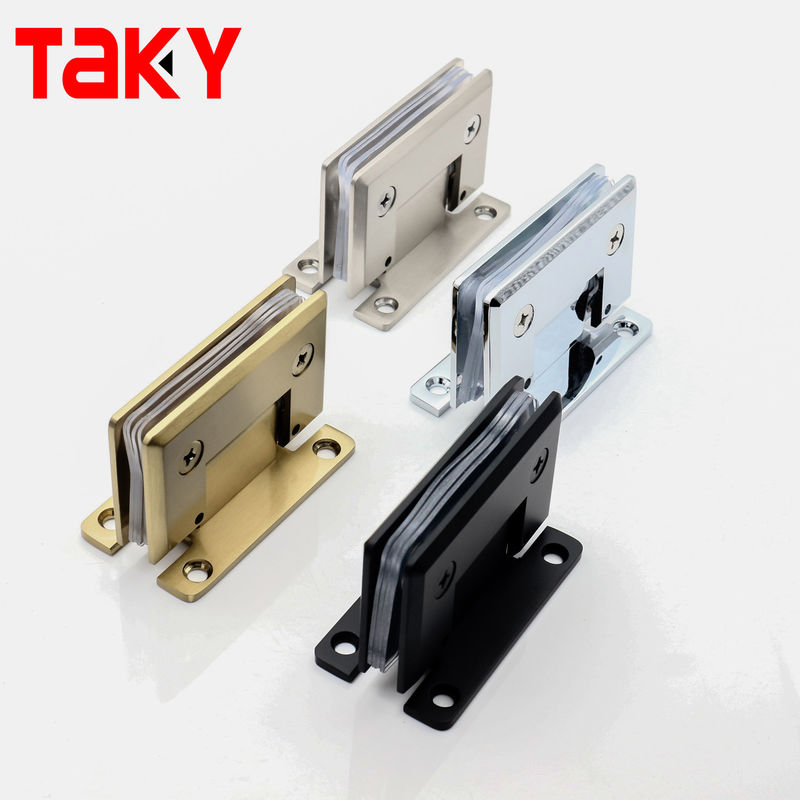 Esquerda de vidrio de pared de pivote de latón ajustable para esquerdas de pivote de puerta de vidrio en tamaño 90 * 55mm