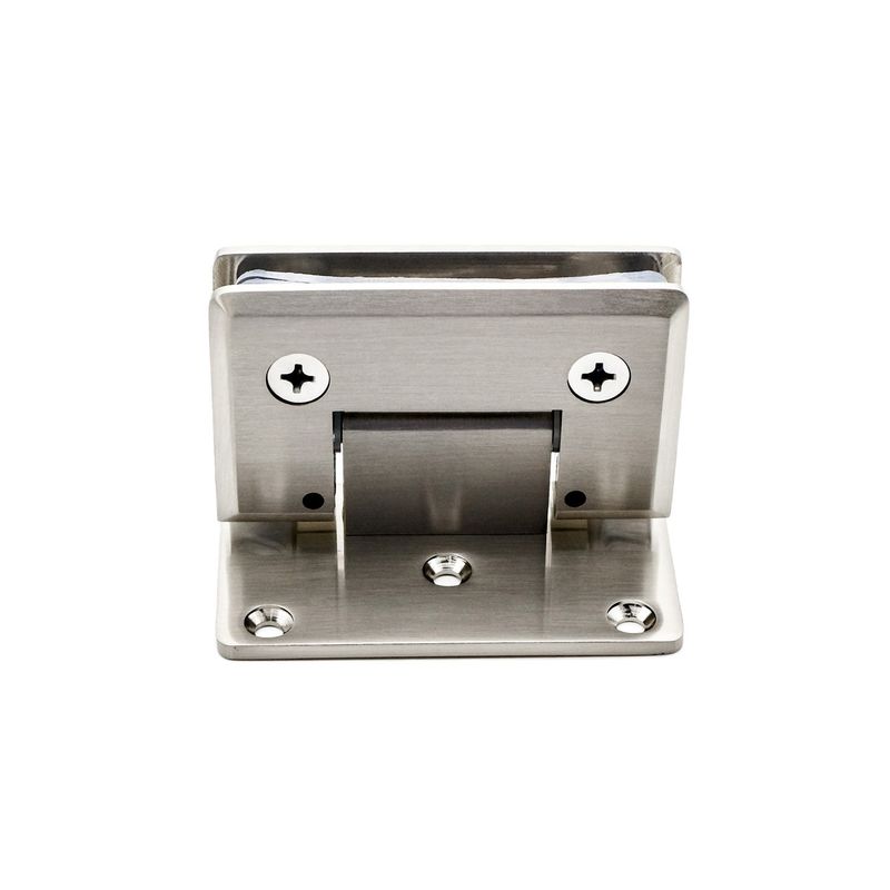 Baño puerta de cristal de acero inoxidable pinza bisagra para 5-8mm de vidrio fijo en la sala de ducha