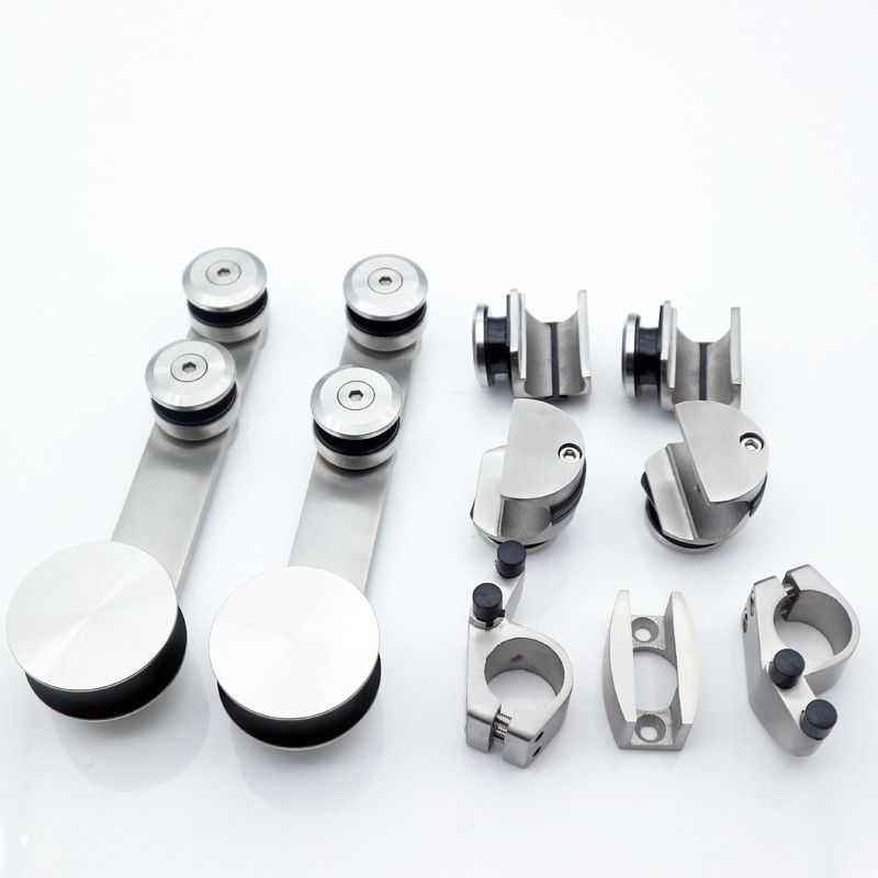 Cuarto de ducha corredera Accesorios de puertas de vidrio Sistema de hardware Encuadrado en plata/negro/oro