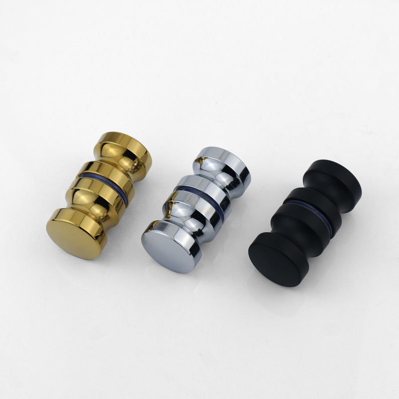 Larga vida útil doble mango de metal para puerta corredera de vidrio en material de acero inoxidable