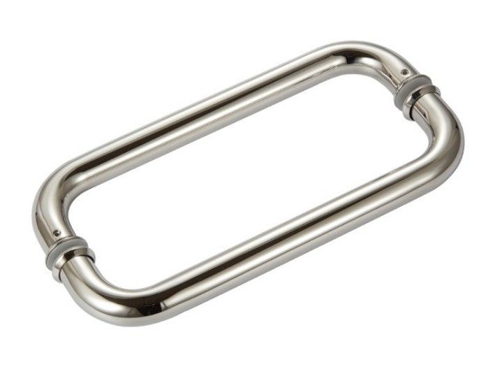 Manilla de tira de oro rosa para la puerta de la ducha 203 * 203mm 8-12mm espesor de la puerta incluido