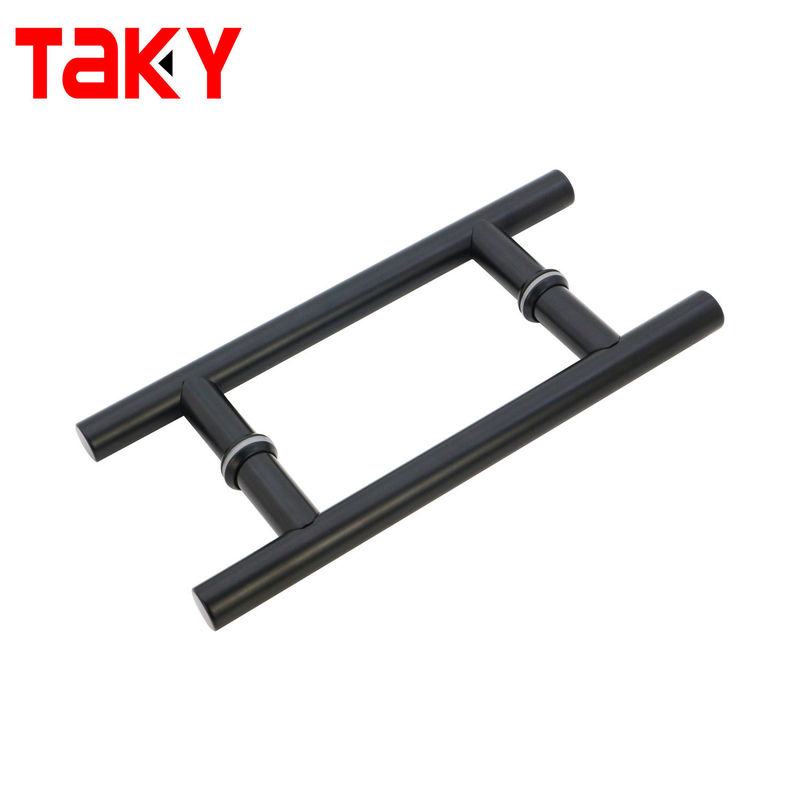 0.5mm espesor Matt Negro interior manijas de puerta de vidrio para gabinete de la sala de ducha