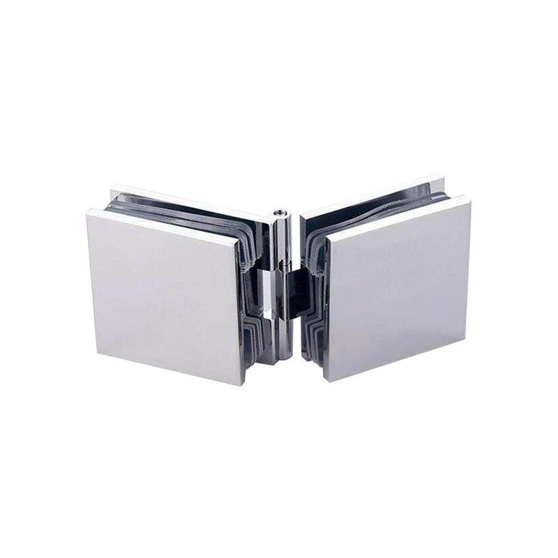 Grilleta de vidrio a vidrio de acabado de latón pulido para pantallas de vidrio de 8-12 mm
