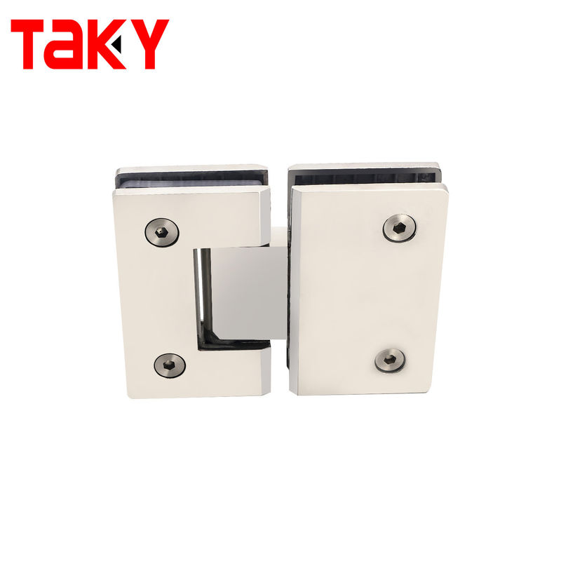 Acero inoxidable 304 bisagra de puerta de vidrio borde recto sin marco de vidrio a bisagra de vidrio