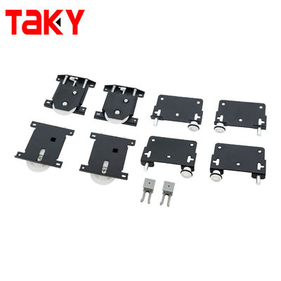 Buen precio Long Life Aluminio de puerta corredera de rieles y ruedas para el ajuste de hardware de armario moderno en línea