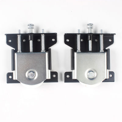 Buen precio 8.5cm*11cm Black Sliver América del Sur Acero de trabajo pesado ranura puerta corredera rueda de rodillo en línea