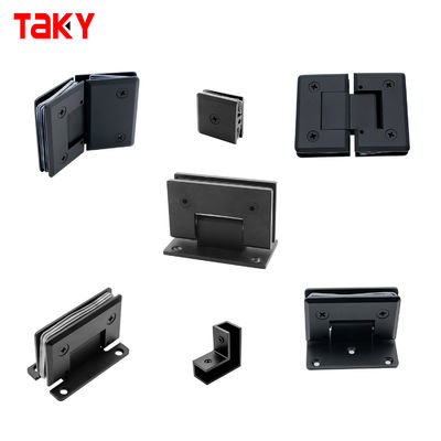 Puerta de cristal de ducha de latón de 90 grados Povit bisagra para vidrio fijo de 8-12 mm